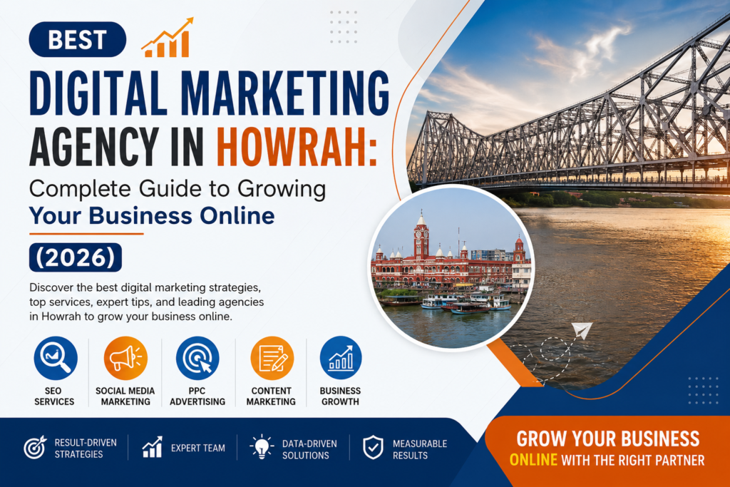 Best Digital Marketing Agency in Howrah: Complete Guide to Growing Your Business Online (2026) 1 Best Digital Marketing Agency in Howrah Complete Guide to Growing Your Business Online 2026