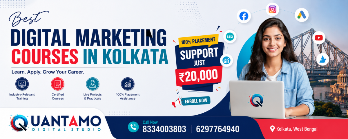 Best Digital Marketing Courses in Kolkata with 100% Placement Support for ₹20,000