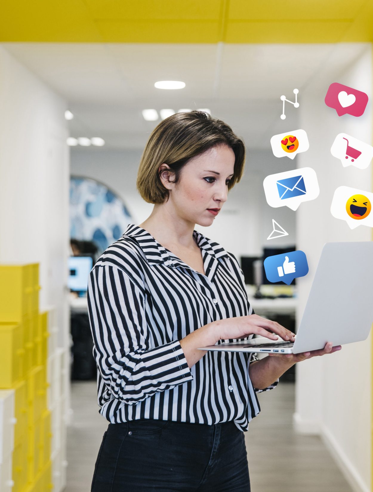 Social media marketing concept marketing with applications